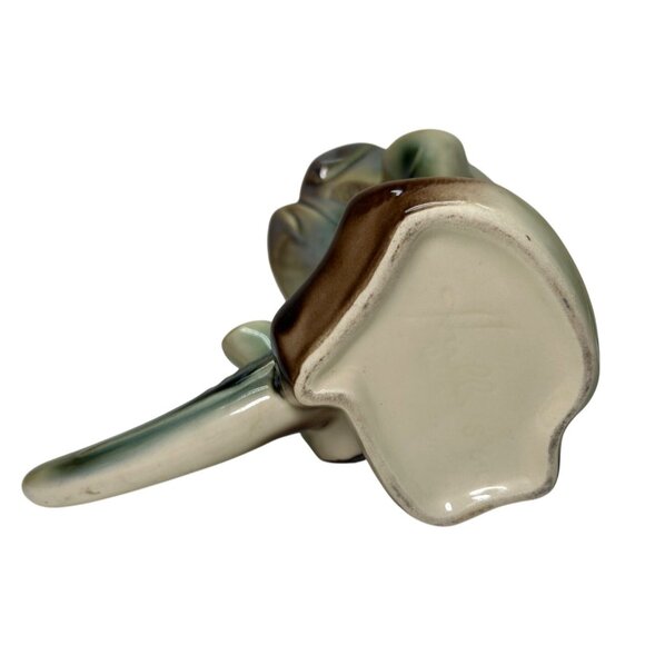 Hull Pottery Parchment and Pine Cornucopia Vase Vintage 1940's - Picture 4 of 4